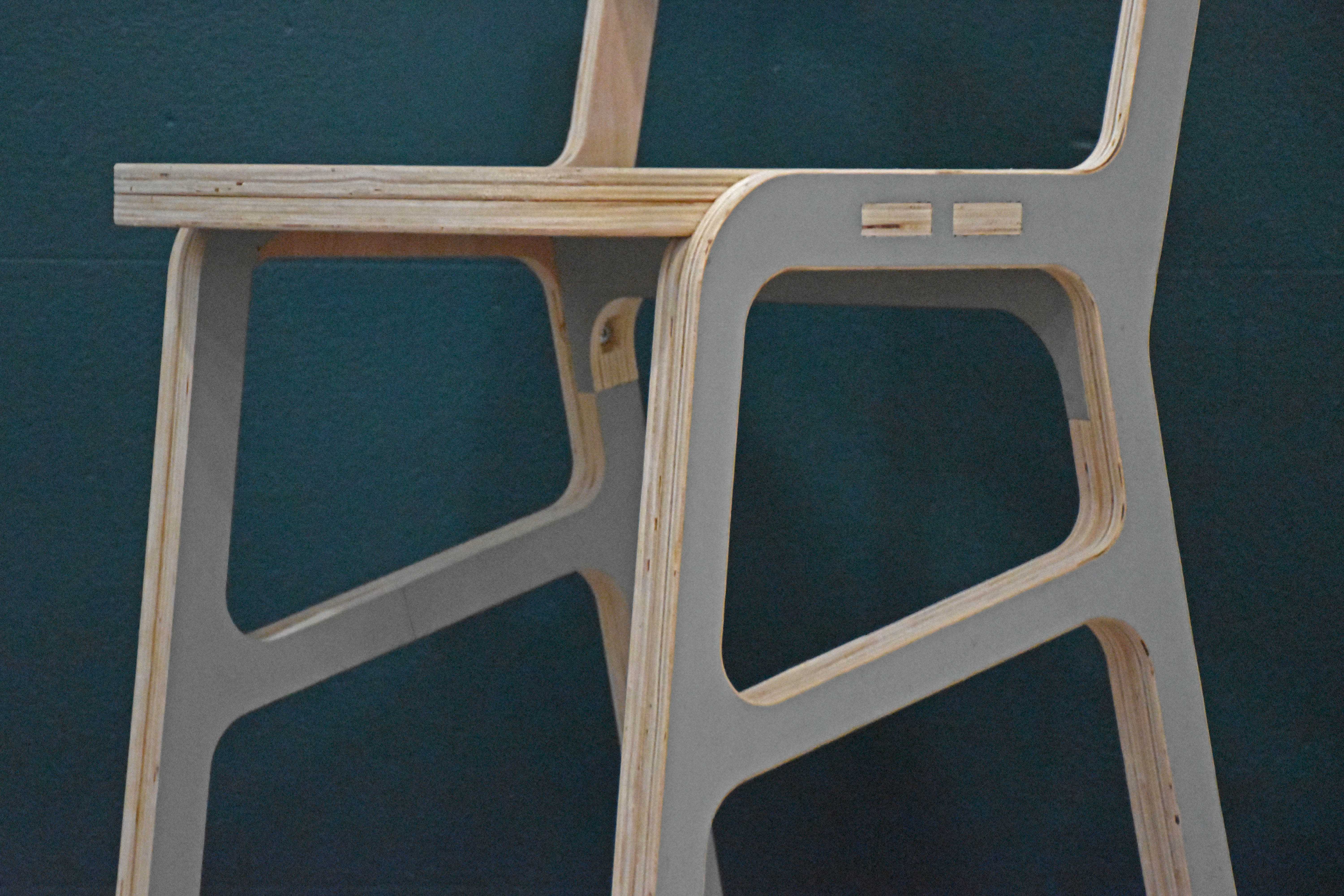 Tabouret haut avec dossier